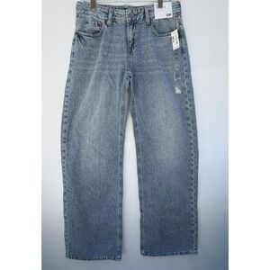 Aeropostale Jeans Womens 0 R Baggy Wide‎ Leg Light Wash Denim Y2K Aesthetic